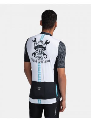 Pánský cyklo dres KILPI RIVAL-M TM0355KI BÍLÁ