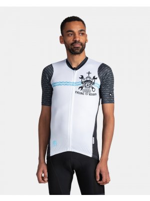 Pánský cyklo dres KILPI RIVAL-M TM0355KI BÍLÁ