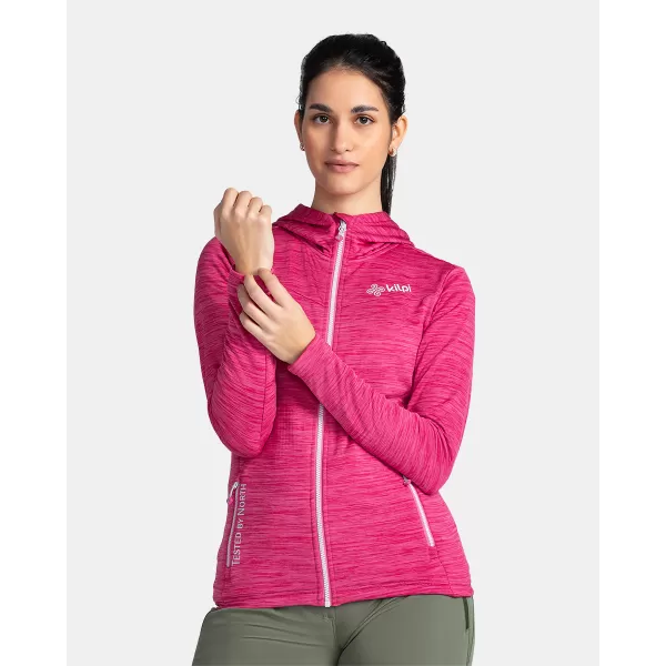  Dámská fleece mikina KILPI SEVELEN-W TL0203KI RŮŽOVÁ 