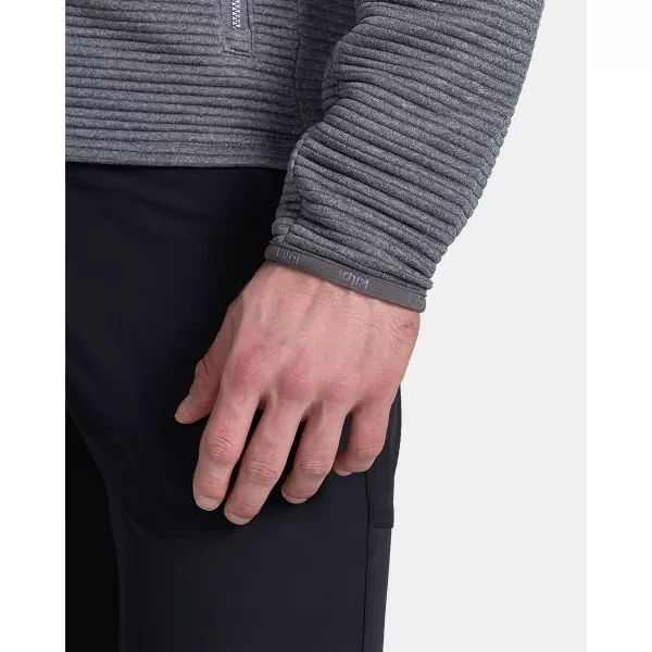  Pánská fleece mikina KILPI TANALI-M TM0202KI TMAVĚ ŠEDÁ 