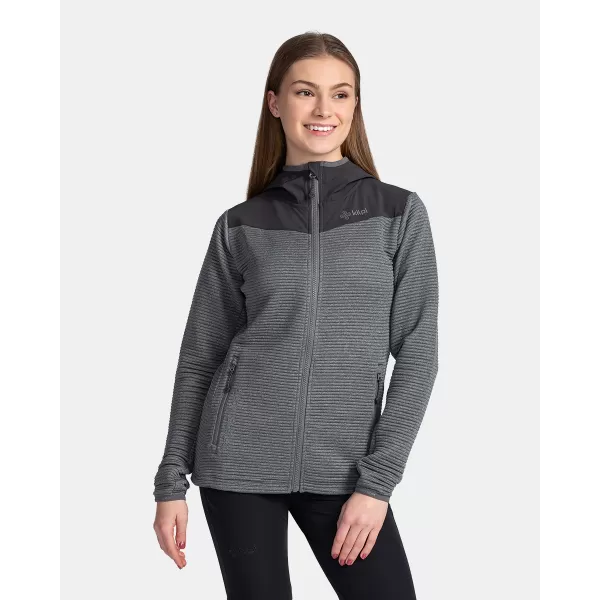  Dámská fleece mikina KILPI TANALI-W TL0202KI TMAVĚ ŠEDÁ 