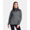 Dámská fleece mikina KILPI TANALI-W TL0202KI TMAVĚ ŠEDÁ