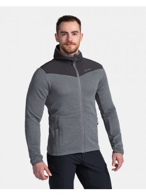 Pánská fleece mikina KILPI TANALI-M TM0202KI TMAVĚ ŠEDÁ