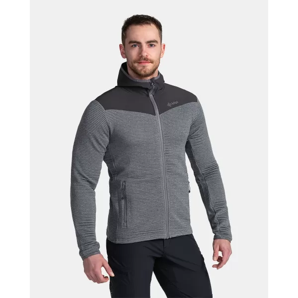  Pánská fleece mikina KILPI TANALI-M TM0202KI TMAVĚ ŠEDÁ 