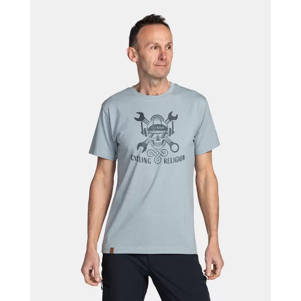  Pánské triko KILPI SKULLY-M TM0377KI SVĚTLE ŠEDÁ 