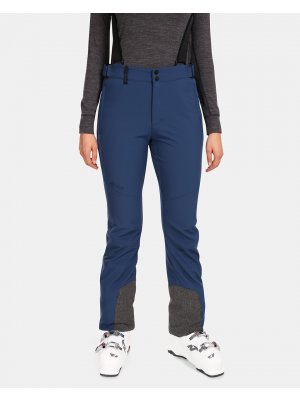 Dámské softshellové lyžařské kalhoty KILPI RHEA-W UL0407KI TMAVĚ MODRÁ