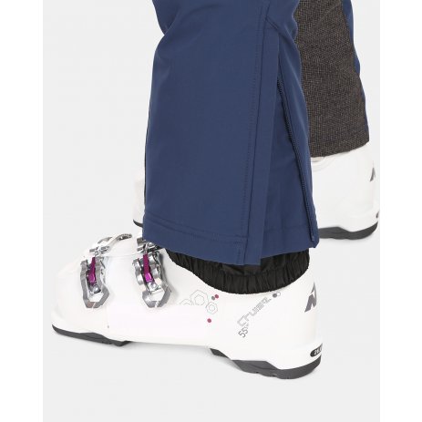  Dámské softshellové lyžařské kalhoty  KILPI RHEA-W UL0407KI TMAVĚ MODRÁ 