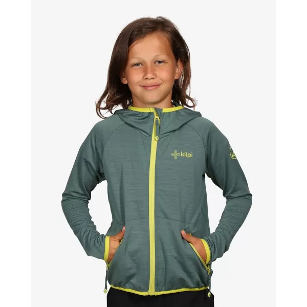  Chlapecká fleece mikina KILPI MEMPHIS-JB VJ0201KI KHAKI 