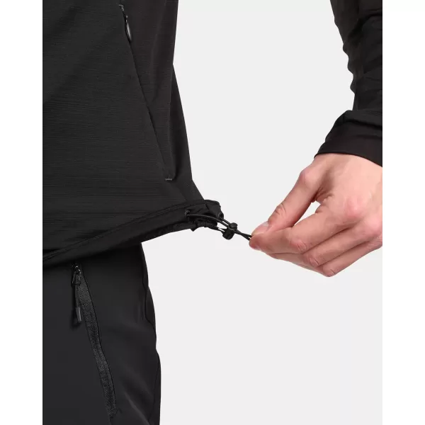  Pánská fleece mikina KILPI MEMPHIS-M VM0201KI ČERNÁ 