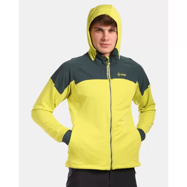  Pánská fleece mikina KILPI MEMPHIS-M VM0201KI SVĚTLE ZELENÁ 
