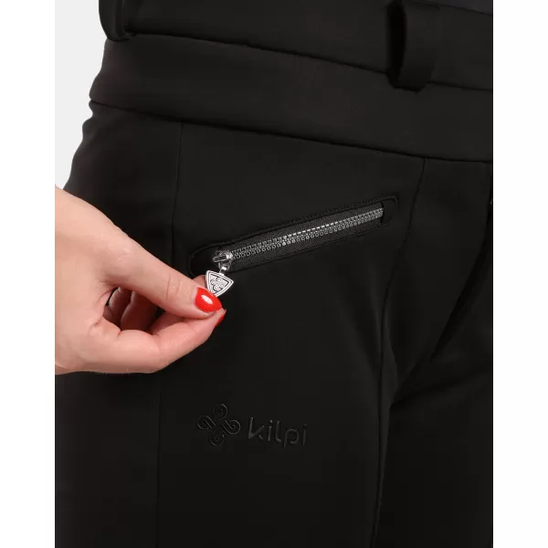  Dámské lyžařské softshellové kalhoty KILPI MAURA-W WL0405KI ČERNÁ 