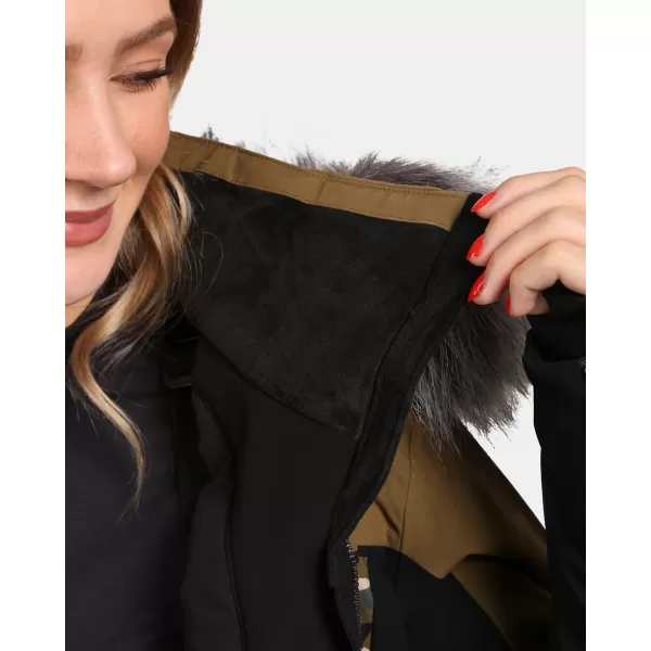  Dámská lyžařská bunda KILPI CLAIR-W WL0107KI KHAKI 