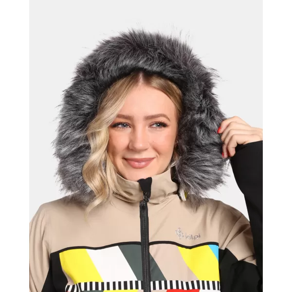  Dámská lyžařská bunda KILPI CLAIR-W WL0107KI BÉŽOVÁ 