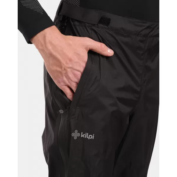  Pánské nepromokavé outdoorové kalhoty KILPI ALPIN-M WM0403KI ČERNÁ 