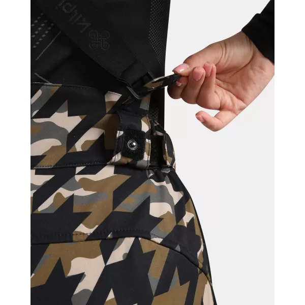  Dámské softshellové lyžařské kalhoty KILPI TORIEN-W WL0407KI KHAKI 