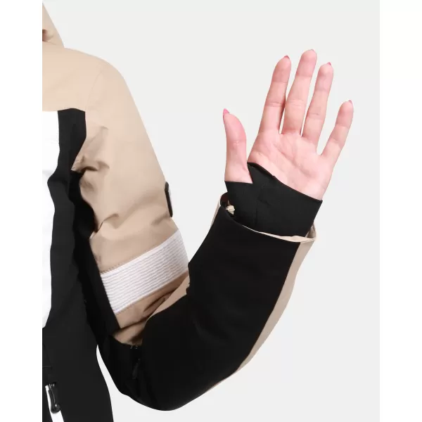  Dámská lyžařská bunda KILPI VALERA-W WL0106KI BÉŽOVÁ 