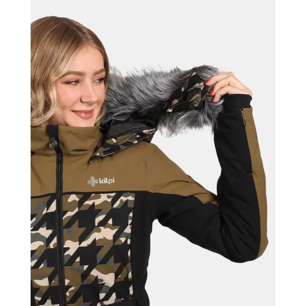  Dámská lyžařská bunda KILPI CLAIR-W WL0107KI KHAKI 