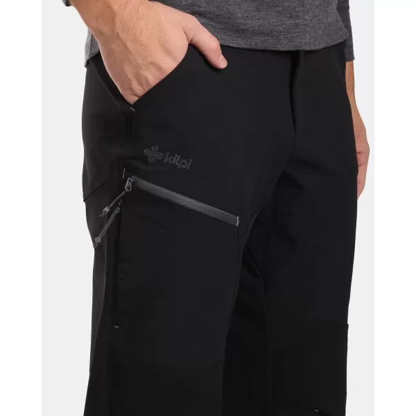  Pánské outdoorové kalhoty KILPI VILLAIN-M WM0411KI ČERNÁ 