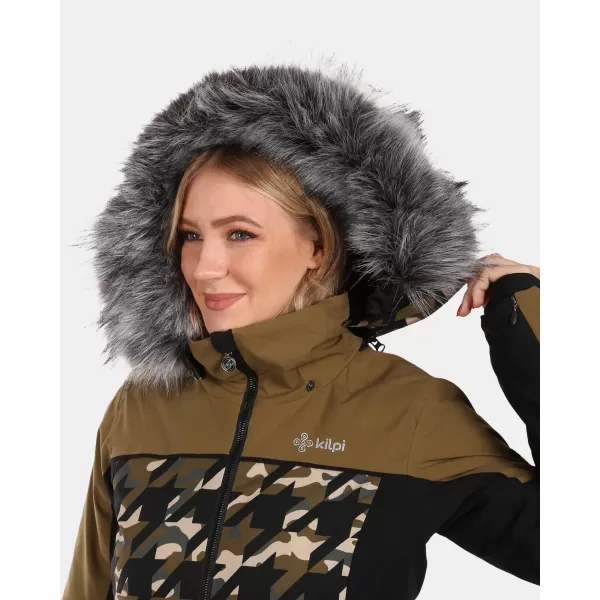  Dámská lyžařská bunda KILPI CLAIR-W WL0107KI KHAKI 