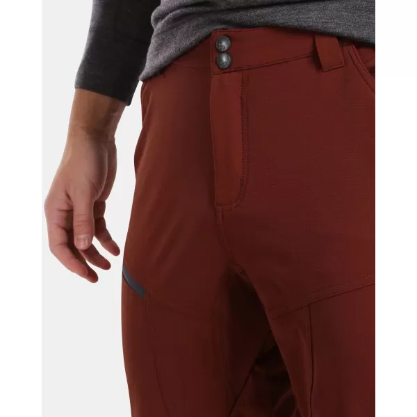  Pánské outdoorové kalhoty KILPI VILLAIN-M WM0411KI TMAVĚ ČERVENÁ 