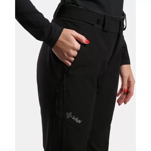  Dámské nepromokavé outdoorové kalhoty KILPI MESTALO-W WL0401KI ČERNÁ 