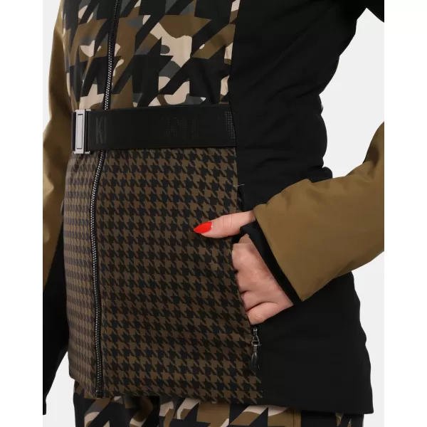  Dámská lyžařská bunda KILPI CLAIR-W WL0107KI KHAKI 
