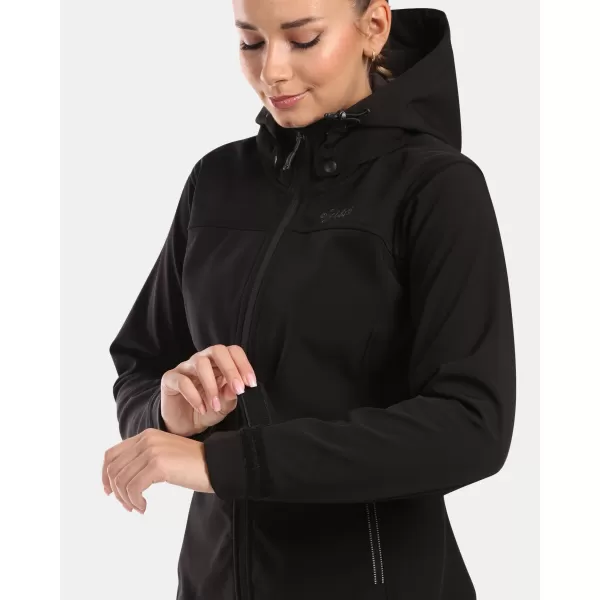  Dámská softshellová bunda KILPI RAVIA-W WL0129KI ČERNÁ 
