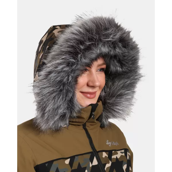  Dámská lyžařská bunda KILPI CLAIR-W WL0107KI KHAKI 