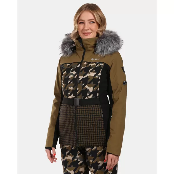 Dámská lyžařská bunda KILPI CLAIR-W WL0107KI KHAKI 