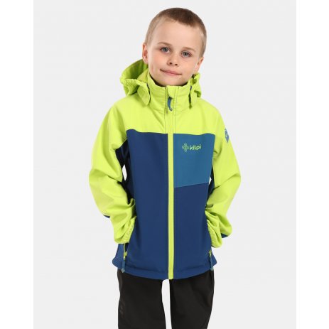  Chlapecká softshellová bunda KILPI RAVIO-J YJ0107KI TMAVĚ MODRÁ 