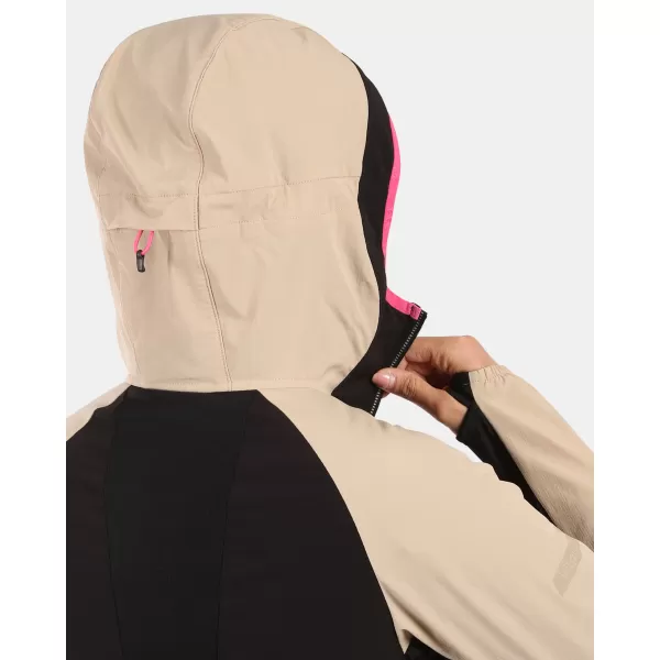  Dámská softshellová bunda KILPI BALEO-W YL0125KI BÉŽOVÁ 
