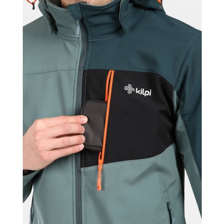  Pánská softshellová bunda KILPI ONTAVIO-M YM0111KI KHAKI 