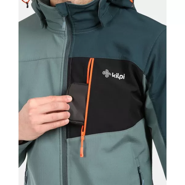  Pánská softshellová bunda KILPI ONTAVIO-M YM0111KI KHAKI 