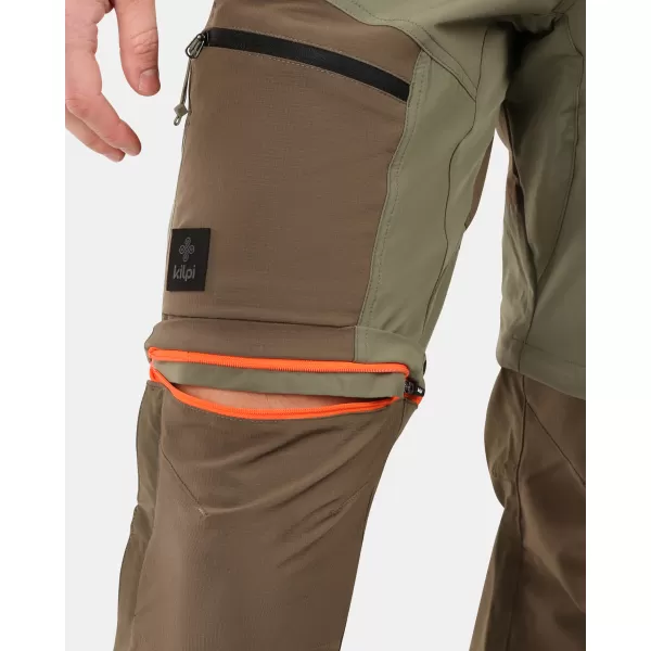  Pánské odepínací kalhoty KILPI HOSIO-M YM0403KI KHAKI 