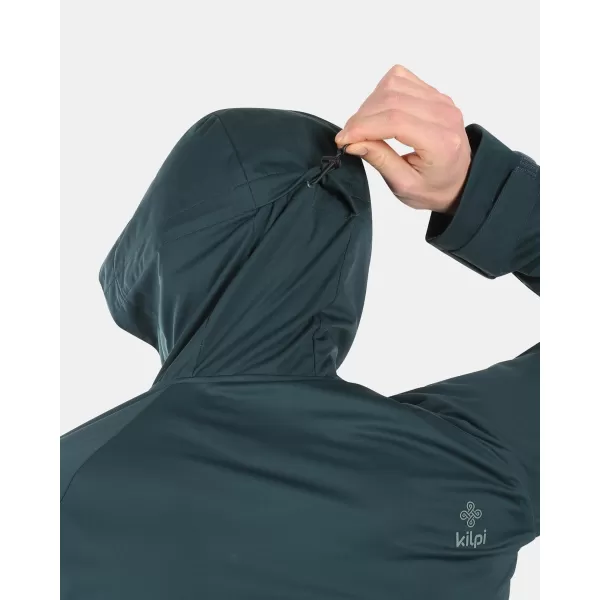 Pánská softshellová bunda KILPI BELTRA-M YM0110KI TMAVĚ ZELENÁ 