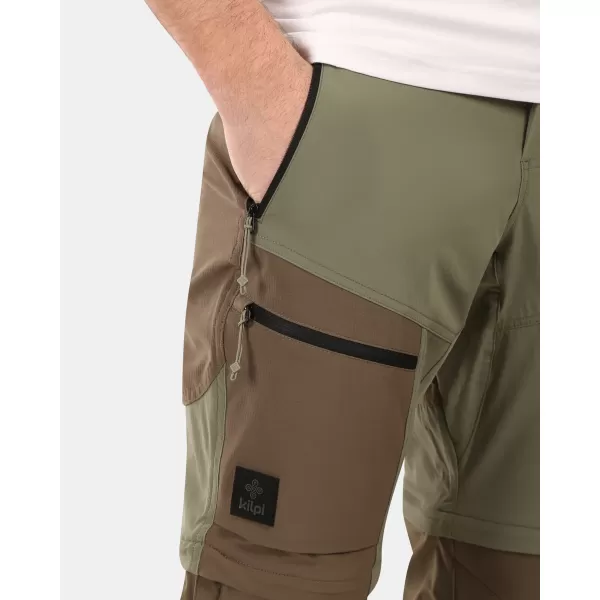  Pánské odepínací kalhoty KILPI HOSIO-M YM0403KI KHAKI 