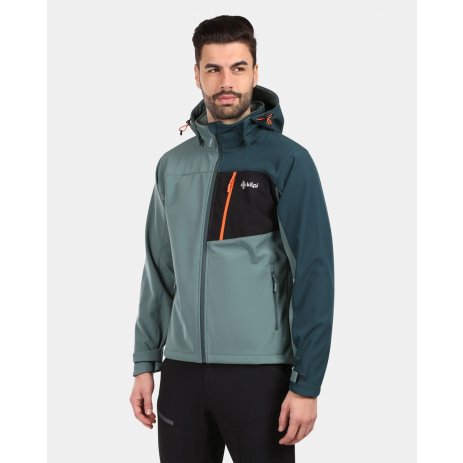  Pánská softshellová bunda KILPI ONTAVIO-M YM0111KI KHAKI 