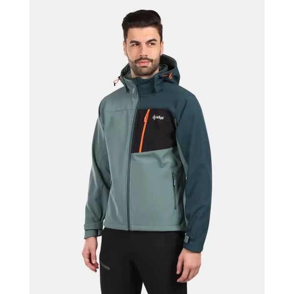  Pánská softshellová bunda KILPI ONTAVIO-M YM0111KI KHAKI 