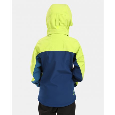  Chlapecká softshellová bunda KILPI RAVIO-J YJ0107KI TMAVĚ MODRÁ 