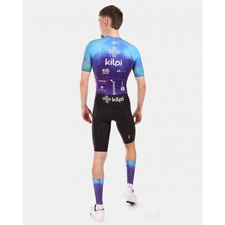  Cyklistická kombinéza s krátkým rukávem KILPI AURORA-M YM0367KI MODRÁ 