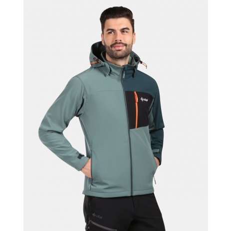  Pánská softshellová bunda KILPI ONTAVIO-M YM0111KI KHAKI 