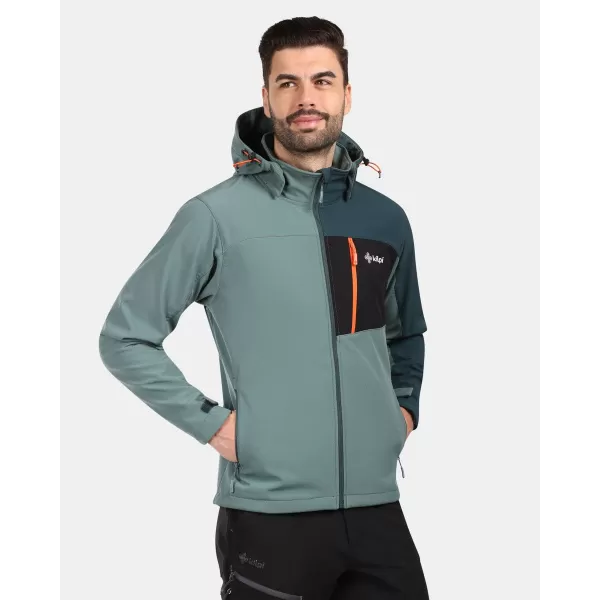  Pánská softshellová bunda KILPI ONTAVIO-M YM0111KI KHAKI 