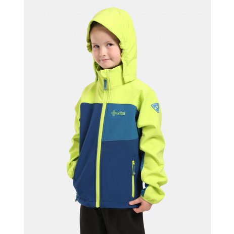  Chlapecká softshellová bunda KILPI RAVIO-J YJ0107KI TMAVĚ MODRÁ 