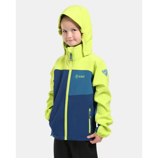  Chlapecká softshellová bunda KILPI RAVIO-J YJ0107KI TMAVĚ MODRÁ 