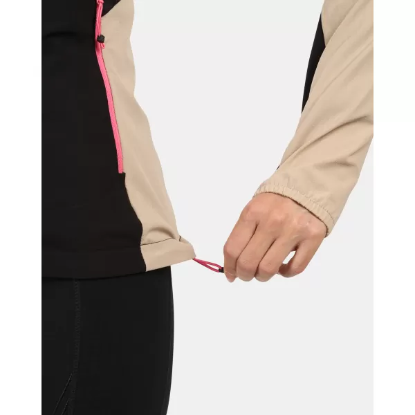  Dámská softshellová bunda KILPI BALEO-W YL0125KI BÉŽOVÁ 