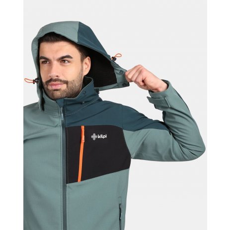  Pánská softshellová bunda KILPI ONTAVIO-M YM0111KI KHAKI 