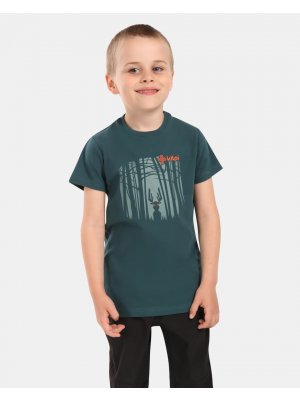 Chlapecké triko KILPI SALO-JB YJ0371KI TMAVĚ ZELENÁ