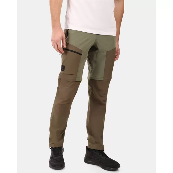  Pánské odepínací kalhoty KILPI HOSIO-M YM0403KI KHAKI 