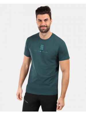 Pánské triko KILPI DISCOVER-M YM0337KI TMAVĚ ZELENÁ