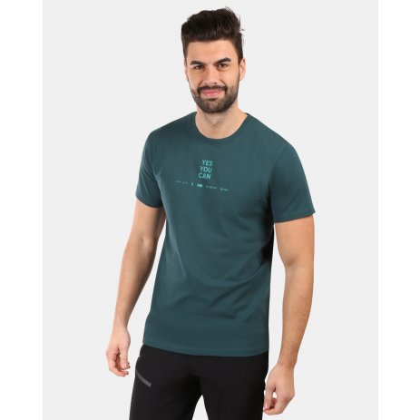  Pánské triko KILPI DISCOVER-M YM0337KI TMAVĚ ZELENÁ 
